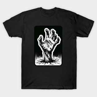 horror undead hand T-Shirt